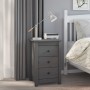 Bedside tables 2 units solid pine wood gray 40x35x61.5 cm by vidaXL, Nightstands - Ref: Foro24-813704, Price: 173,03 €, Disco...