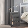 Bedside tables 2 units solid pine wood gray 40x35x61.5 cm by vidaXL, Nightstands - Ref: Foro24-813704, Price: 173,03 €, Disco...