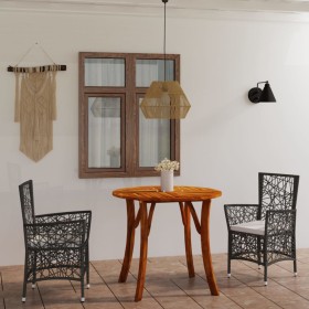 Brown 3-piece garden dining set by vidaXL, Garden sets - Ref: Foro24-3071754, Price: 397,99 €, Discount: %