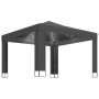 Cenador con doble techo y tira de luces LED antracita 3x3 m de vidaXL, Carpas y cenadores - Ref: Foro24-3070304, Precio: 270,...