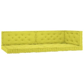 Cushions for floor pallets 5 units apple green cotton by vidaXL, Cushions for chairs and sofas - Ref: Foro24-3068628, Price: ...