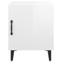 Glossy white plywood nightstand by vidaXL, Nightstands - Ref: Foro24-812072, Price: 27,35 €, Discount: %