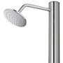 Garden shower with brown base 220 cm stainless steel by vidaXL, Pool and spa accessories - Ref: Foro24-3070788, Price: 362,62...