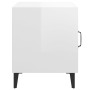 Glossy white plywood nightstand by vidaXL, Nightstands - Ref: Foro24-812072, Price: 27,35 €, Discount: %