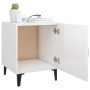 Glossy white plywood nightstand by vidaXL, Nightstands - Ref: Foro24-812072, Price: 27,35 €, Discount: %