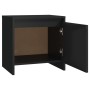 Black engineered wood nightstand 45x34x44.5 cm by vidaXL, Nightstands - Ref: Foro24-809865, Price: 45,94 €, Discount: %