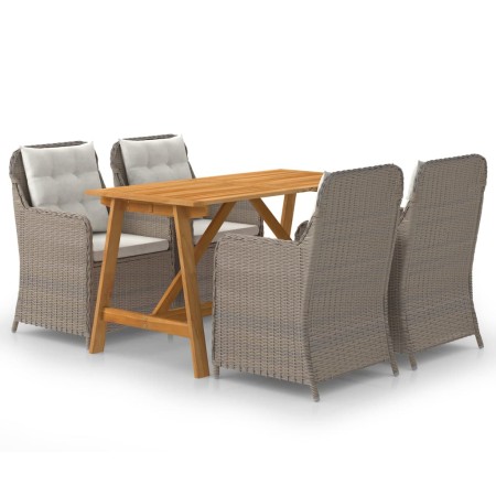 Brown 5-piece garden dining set by vidaXL, Garden sets - Ref: Foro24-3068771, Price: 738,28 €, Discount: %