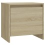 Mesita noche 2 uds madera ingeniería roble Sonoma 45x34x44,5 cm de vidaXL, Mesitas de noche - Ref: Foro24-809870, Precio: 56,...