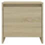 Mesita noche 2 uds madera ingeniería roble Sonoma 45x34x44,5 cm de vidaXL, Mesitas de noche - Ref: Foro24-809870, Precio: 56,...