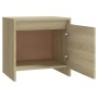 Mesita noche 2 uds madera ingeniería roble Sonoma 45x34x44,5 cm de vidaXL, Mesitas de noche - Ref: Foro24-809870, Precio: 56,...