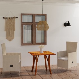 Juego de comedor para jardín 3 piezas beige de vidaXL, Conjuntos de jardín - Ref: Foro24-3071890, Precio: 373,99 €, Descuento: %