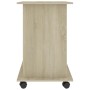 Computer desk made of white oak plywood, 80x50x75 cm by vidaXL, Desks - Ref: Foro24-802899, Price: 102,62 €, Discount: %