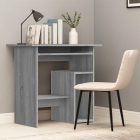 Escritorio de madera contrachapada gris Sonoma 80x45x74 cm de vidaXL, Escritorios - Ref: Foro24-815478, Precio: 70,85 €, Desc...