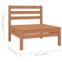 7-piece solid pine wood garden furniture set in honey brown. by vidaXL, Garden sets - Ref: Foro24-3083097, Price: 372,99 €, D...