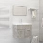 Concrete gray chipboard bathroom furniture set by vidaXL, Bathroom furniture - Ref: Foro24-3071319, Price: 198,05 €, Discount: %