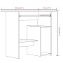 Sonoma grauer Sperrholzschreibtisch 80x45x74 cm von vidaXL, Schreibtische - Ref: Foro24-815478, Preis: 70,85 €, Rabatt: %