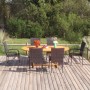 7-teiliges Garten-Essset aus schwarzem synthetischem Rattan von vidaXL, Gartensets - Ref: Foro24-3070758, Preis: 583,96 €, Ra...