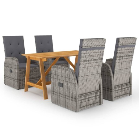 5-piece gray garden dining set by vidaXL, Garden sets - Ref: Foro24-3068765, Price: 970,99 €, Discount: %