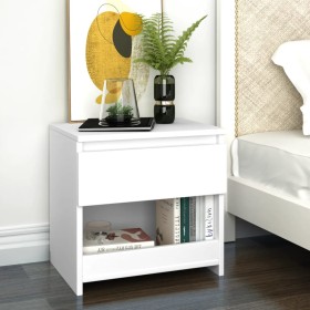 White plywood bedside table 40x30x39 cm by vidaXL, Nightstands - Ref: Foro24-803443, Price: 35,15 €, Discount: %