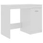 Glossy white plywood desk 100x50x76 cm by vidaXL, Desks - Ref: Foro24-801802, Price: 95,06 €, Discount: %