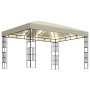 Cenador con tira de luces LED 3x4 m crema de vidaXL, Carpas y cenadores - Ref: Foro24-3070321, Precio: 222,10 €, Descuento: %