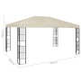 Cenador con tira de luces LED 3x4 m crema de vidaXL, Carpas y cenadores - Ref: Foro24-3070321, Precio: 222,10 €, Descuento: %