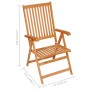 Reclining garden chairs with cushions 8 pcs solid teak by vidaXL, Garden chairs - Ref: Foro24-3072557, Price: 906,63 €, Disco...