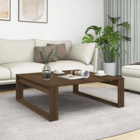 Engineered wood brown oak coffee table 100x100x35 cm by vidaXL, Coffee table - Ref: Foro24-816001, Price: 70,13 €, Discount: %