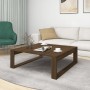 Engineered wood brown oak coffee table 100x100x35 cm by vidaXL, Coffee table - Ref: Foro24-816001, Price: 70,13 €, Discount: %