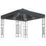 Pavillon mit LED-Lichtbändern 3x3 m aus anthrazitgrauem Stoff von vidaXL, Zelte und Pavillons - Ref: Foro24-3070327, Preis: 1...