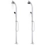 Garden shower with gray base 220 cm aluminum by vidaXL, Pool and spa accessories - Ref: Foro24-3070796, Price: 260,99 €, Disc...