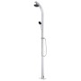 Garden shower with gray base 220 cm aluminum by vidaXL, Pool and spa accessories - Ref: Foro24-3070796, Price: 260,99 €, Disc...