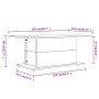 Couchtisch aus schwarzem Sperrholz, 102 x 55,5 x 40 cm von vidaXL, Couchtisch - Ref: Foro24-810308, Preis: 41,45 €, Rabatt: %