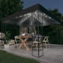 Carpa cenador de jardín con tira de luces LED 3x3 m antracita de vidaXL, Carpas y cenadores - Ref: Foro24-3070306, Precio: 28...