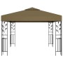 Garden gazebo tent with LED light strip 3x3m taupe 180 g/m² by vidaXL, Tents and gazebos - Ref: Foro24-3070312, Price: 346,99...