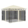 Cenador con mosquitera y tira de luces LED crema 3x3x2,73m de vidaXL, Carpas y cenadores - Ref: Foro24-3070314, Precio: 338,4...