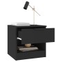 Mesitas de noche 2 uds madera contrachapada color negro de vidaXL, Mesitas de noche - Ref: Foro24-811253, Precio: 75,30 €, De...