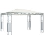 Cenador con tira de luces LED 400x300 cm crema de vidaXL, Carpas y cenadores - Ref: Foro24-3070340, Precio: 364,40 €, Descuen...