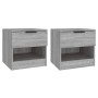 Nightstands 2 pcs Sonoma gray plywood by vidaXL, Nightstands - Ref: Foro24-817048, Price: 67,37 €, Discount: %