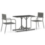 Juego de comedor para jardín 3 piezas gris de vidaXL, Conjuntos de jardín - Ref: Foro24-3072480, Precio: 158,18 €, Descuento: %