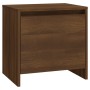 Mesita de noche madera de ingeniería marrón roble 45x34x44,5 cm de vidaXL, Mesitas de noche - Ref: Foro24-813048, Precio: 30,...