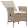 3-teiliges beige Garten-Esszimmerset von vidaXL, Gartensets - Ref: Foro24-3068707, Preis: 368,99 €, Rabatt: %