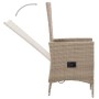 3-teiliges beige Garten-Esszimmerset von vidaXL, Gartensets - Ref: Foro24-3068707, Preis: 368,99 €, Rabatt: %