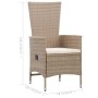 Juego de comedor de jardín 3 piezas beige de vidaXL, Conjuntos de jardín - Ref: Foro24-3068707, Precio: 304,11 €, Descuento: %