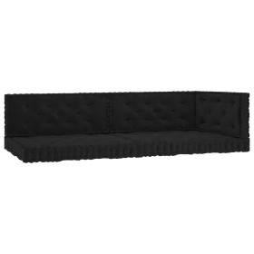 Kissen für Bodenpaletten, 5 Stück, schwarze Baumwolle von vidaXL, Kissen für Stühle und Sofas - Ref: Foro24-3068586, Preis: 2...