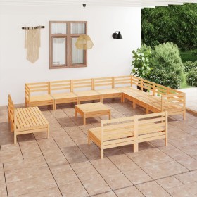 Garden furniture set 13 pieces solid pine wood by vidaXL, Garden sets - Ref: Foro24-3083169, Price: 559,99 €, Discount: %