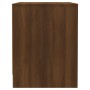 Oak brown engineered wood bedside table 45x34x44.5 cm by vidaXL, Nightstands - Ref: Foro24-813048, Price: 30,99 €, Discount: %