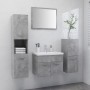 Conjunto de muebles de baño aglomerado gris hormigón de vidaXL, Muebles de baño - Ref: Foro24-3071364, Precio: 325,55 €, Desc...