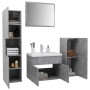 Conjunto de muebles de baño aglomerado gris hormigón de vidaXL, Muebles de baño - Ref: Foro24-3071364, Precio: 325,55 €, Desc...