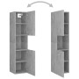 Conjunto de muebles de baño aglomerado gris hormigón de vidaXL, Muebles de baño - Ref: Foro24-3071364, Precio: 325,55 €, Desc...